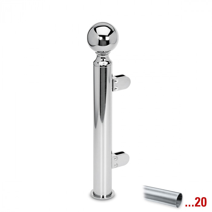 Pfosten Filippine Mittelpfosten 38,1 mm (1,5") Edelstahl Design Material Zamak main product photo