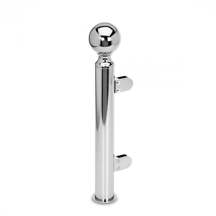 Pfosten Filippine Eckpfosten 90° 25,4 mm (1") Chrom Design Material Zamak main product photo