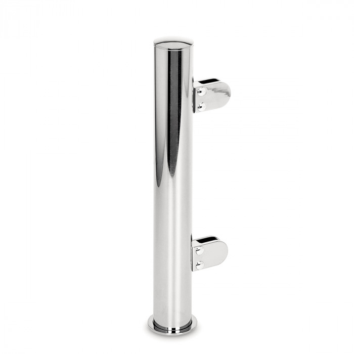 Pfosten Ruth Endpfosten links 25,4 mm (1") Chrom Design Material Zamak main product photo