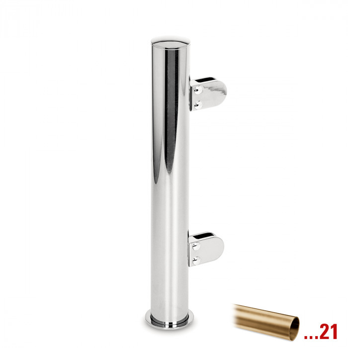 Pfosten Ruth Endpfosten rechts 25,4 mm (1") Messing matt Design main product photo