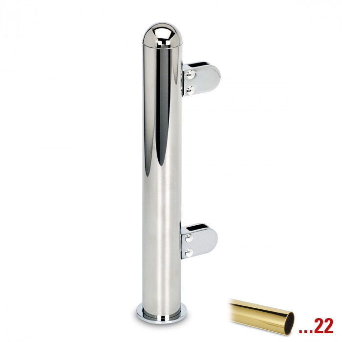 Pfosten Leann Endpfosten links 38,1 mm (1,5") Messing Design main product photo