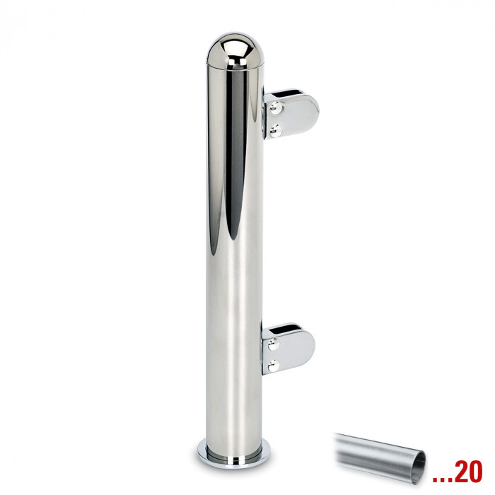 Pfosten Leann Endpfosten rechts 25,4 mm (1") Edelstahl Design Material Zamak main product photo