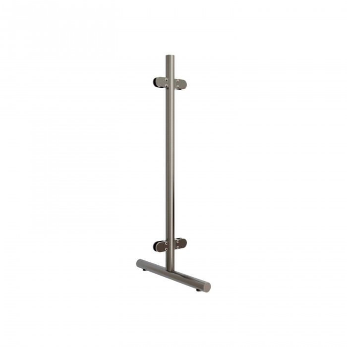 Mobiler Hygieneschutzpfosten Keyana Schwarz Design Mittelpfosten main product photo