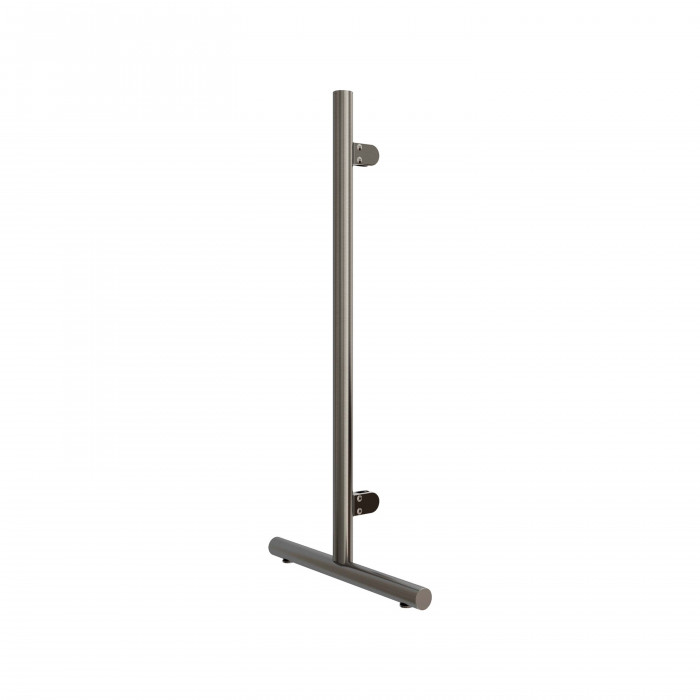 Mobiler Hygieneschutzpfosten Keyana Messing Design Endpfosten rechts main product photo