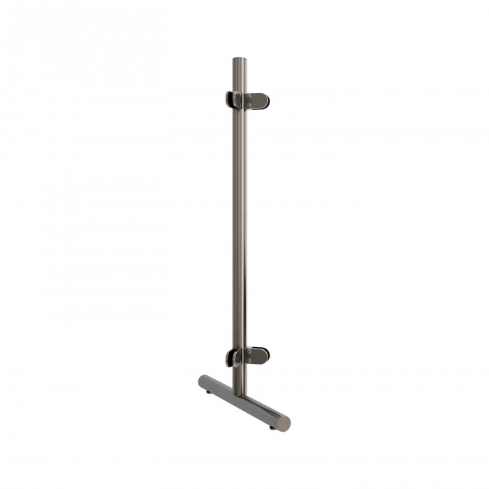 Mobiler Hygieneschutzpfosten Keyana Messing Design Eckpfosten 90° main product photo