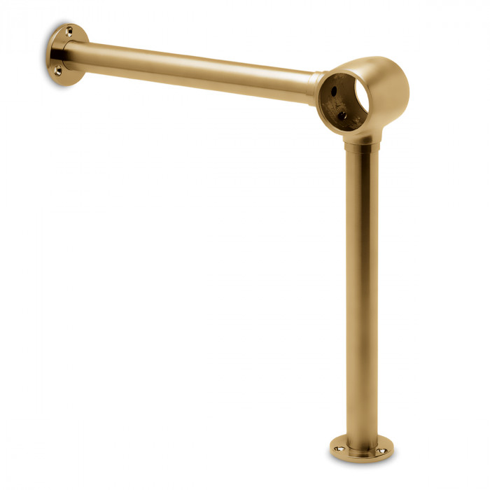Fußlaufstütze Wlanda 38,1 mm (1,5") Messing matt Design main product photo