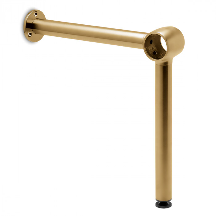 Verstellbare Fußlaufstütze Birgit 38,1 mm (1,5") Messing matt Design main product photo