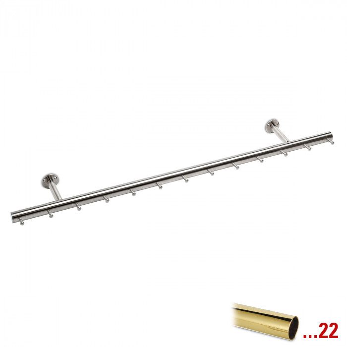 Garderobe Fabienne Messing Design 750 mm main product photo