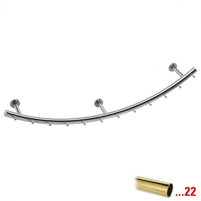 Garderobe Abelina Messing Design 1000 mm main product photo