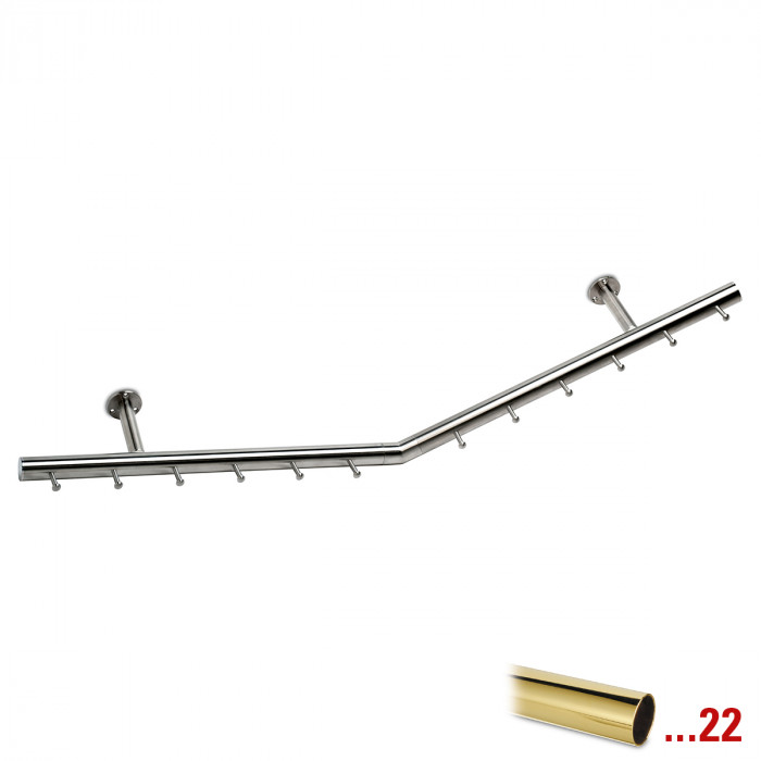Garderobe Yanou Messing Design 1000 mm main product photo