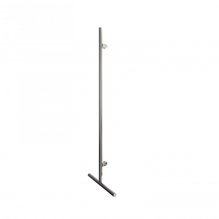 Trennwandpfosten Kayle Edelstahl Design Material Zamak Endpfosten links main product photo