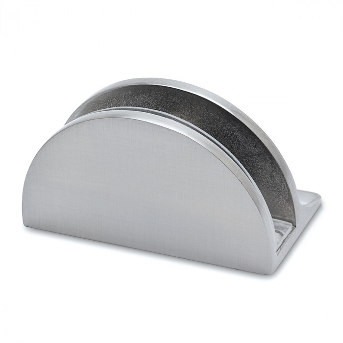 Glasplattenträger Grete 6 - 8 mm Edelstahl Design Material Zamak main product photo