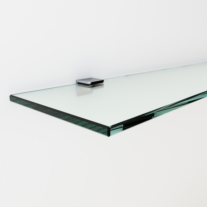 Glasplattenträger Malu Chrom Design Material Zamak main product photo