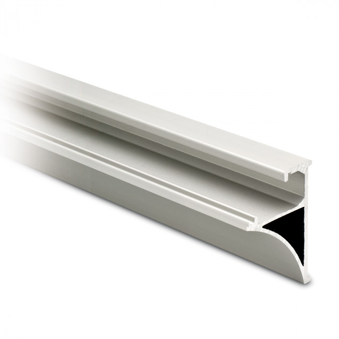 Glasregalprofil Gunnel silber matt eloxiert auf Maß gesägt main product photo