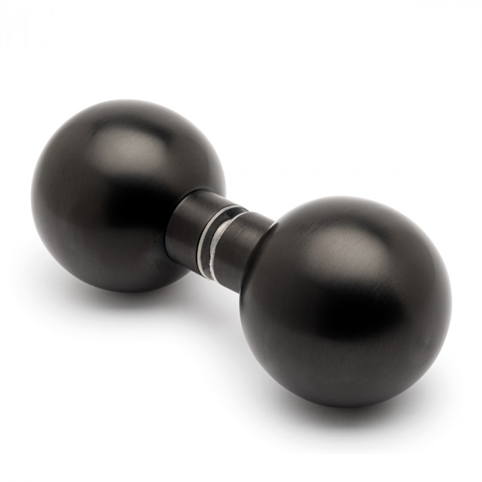 Glastürknopf, zweiseitig Halina Schwarz Design main product photo