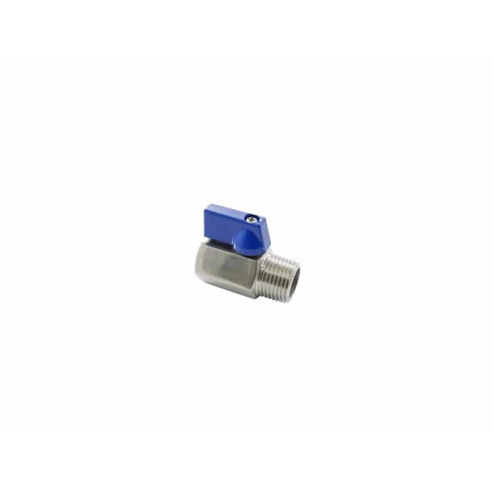 Mini-Kugelhahnventil Innen- und Aussengewinde 1/2" Edelstahl-316 (A4) main product photo