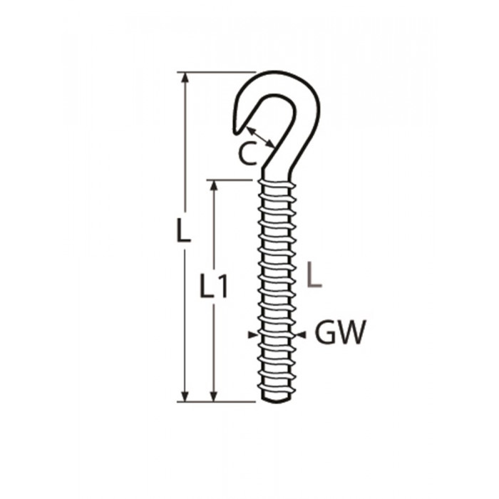 Hakenschraube Duplex mit Linksgewinde MT-Serie M8L Duplex D6 main product photo