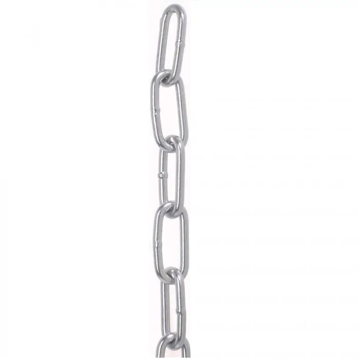 Rundstahlkette langgliedrig ähnl. DIN 5685-C 2 mm pro Meter Edelstahl-304 (A2)