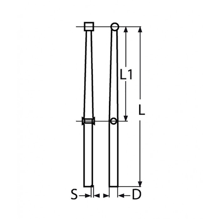 Relingstütze 25 x 740 mm Edelstahl-316 (A4) main product photo