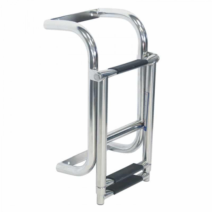 Teleskop Heckleiter 450-700 x 200 mm 3-stufig Edelstahl-316 (A4) main product photo