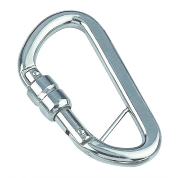 Karabinerhaken mit Springverschluss und Steg 8 x 80 mm Edelstahl-316 (A4) main product photo