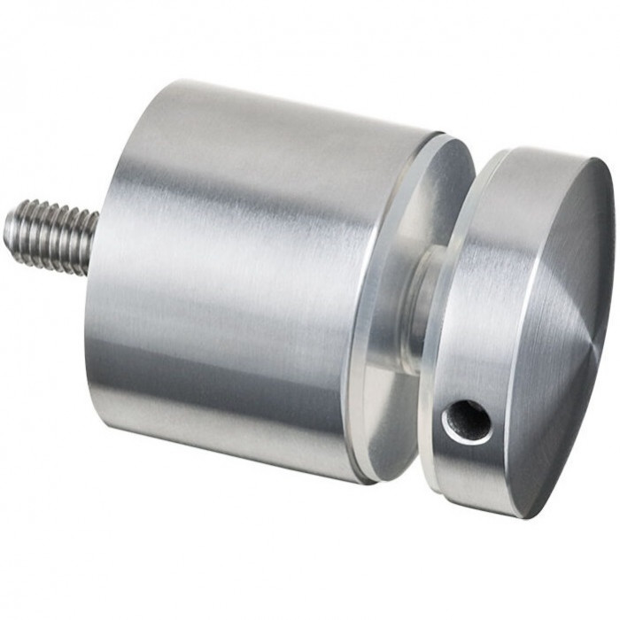Glasadapter 50 mm flach Länge 50 mm Edelstahl matt poliert Modell 0747 main product photo