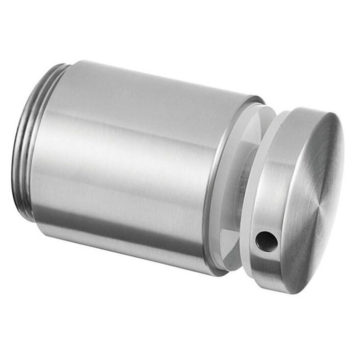 Glasadapter verstellbar 50 mm flach Länge 50 mm Edelstahl matt poliert Modell 0749 main product photo