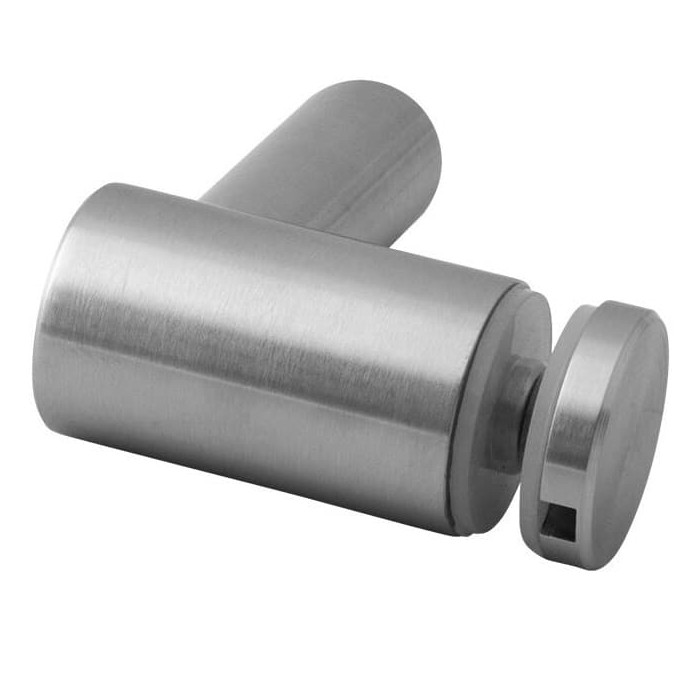 Glasadapter Spinne 30 mm flach Länge 48,3 mm Edelstahl matt poliert Modell 0754 main product photo