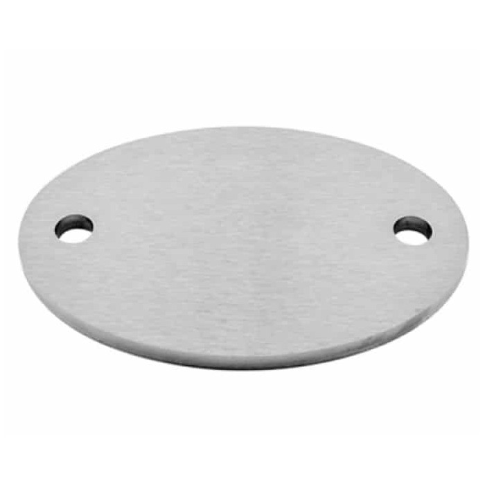 Verankerungsplatte 130 x 90 x 6 mm Edelstahl matt geschliffen main product photo