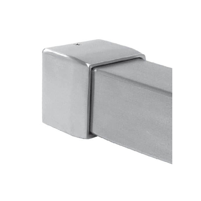 Wandflansch für Rohr 30 x 30 mm fest Edelstahl matt geschliffen main product photo