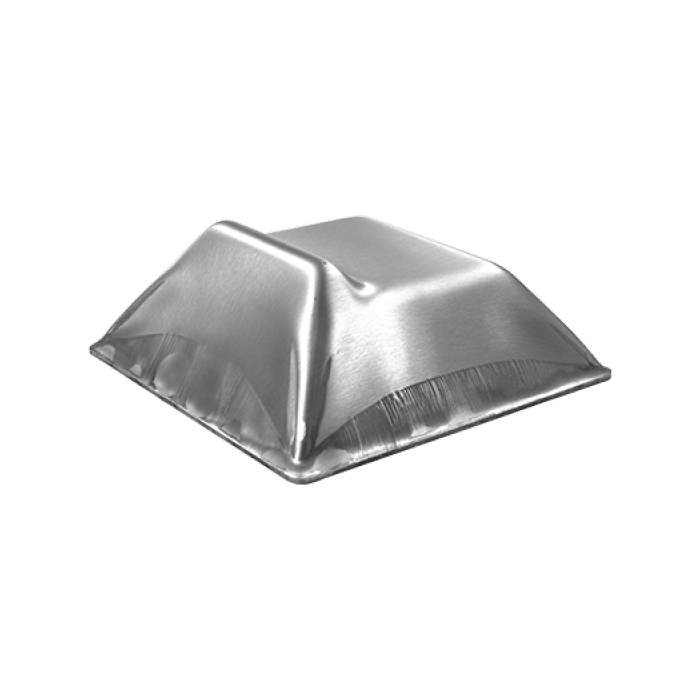 Anlaufschuh groß 175 x 175 x 65 mm, Edelstahl main product photo