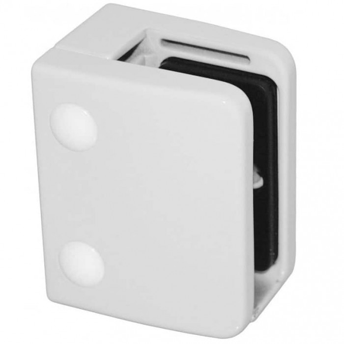 Glasklemme flach Zinkdruckguss weiß Modell 2400 main product photo