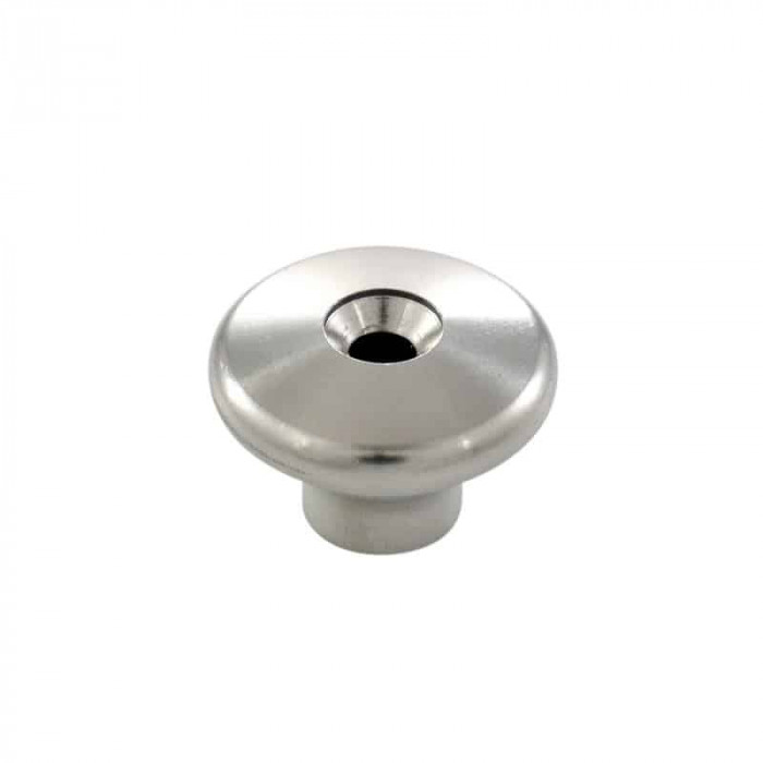 Schranktüren-/Schubladen-Knopf 21 x 14 mm Bohrung 4,5 mm geschliffen Edelstahl-316 (A4) main product photo