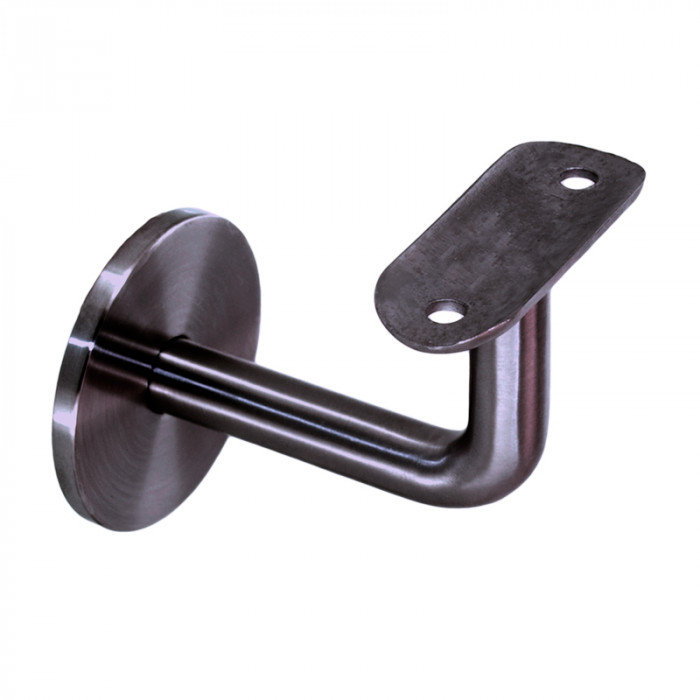 Handlaufhalter 42,4 mm Edelstahl anthrazitgrau Modell 0321 main product photo