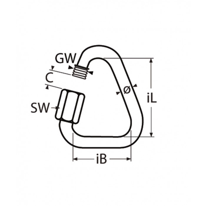 Delta-Schraubverbinder 5 mm Edelstahl-316 (A4) main product photo