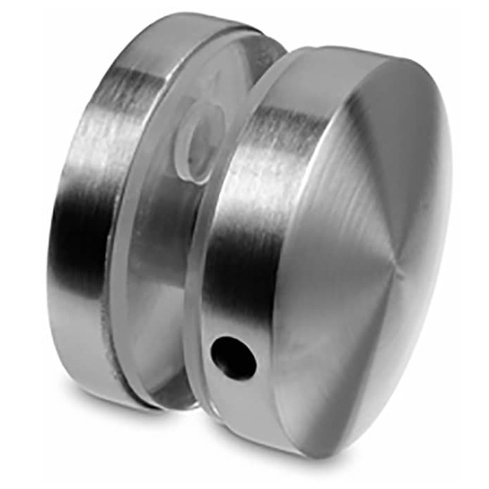 Glasverbinder rund 50 mm Edelstahl matt poliert Modell 0742 main product photo