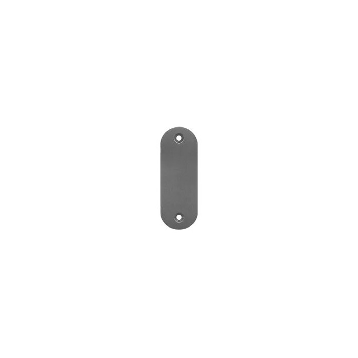 Griffplatte kurz massiv Schraubenabstand 67 mm matt poliert Edelstahl main product photo