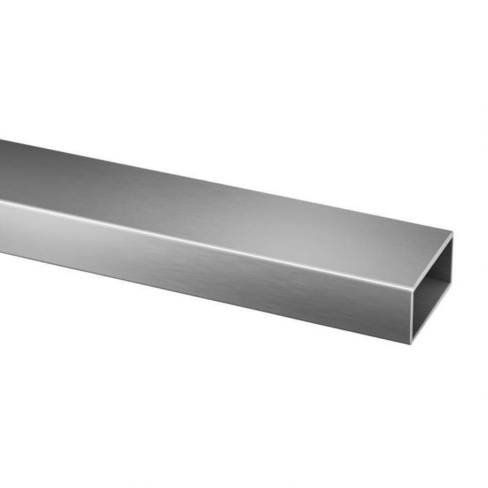 Edelstahlrohr 80 x 40 x 1,5 mm Edelstahl 304 K320 geschliffen main product photo