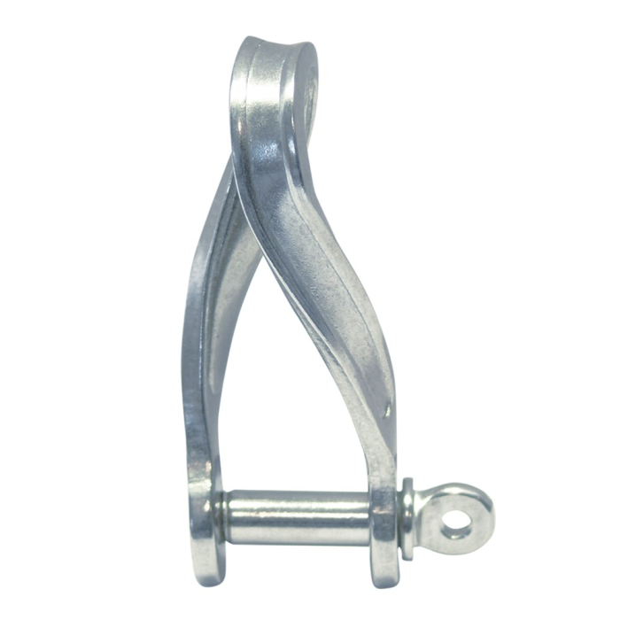 Flachschäkel 90° gedreht 5 mm Edelstahl-316 (A4) main product photo