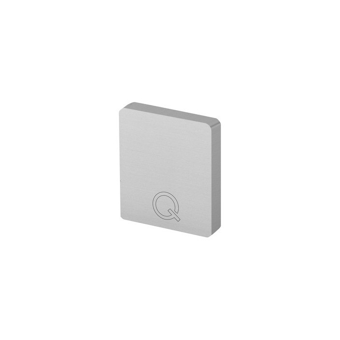 Flache Endkappe für U-Profilrohr, Modell 6913, Aluminium roh main product photo
