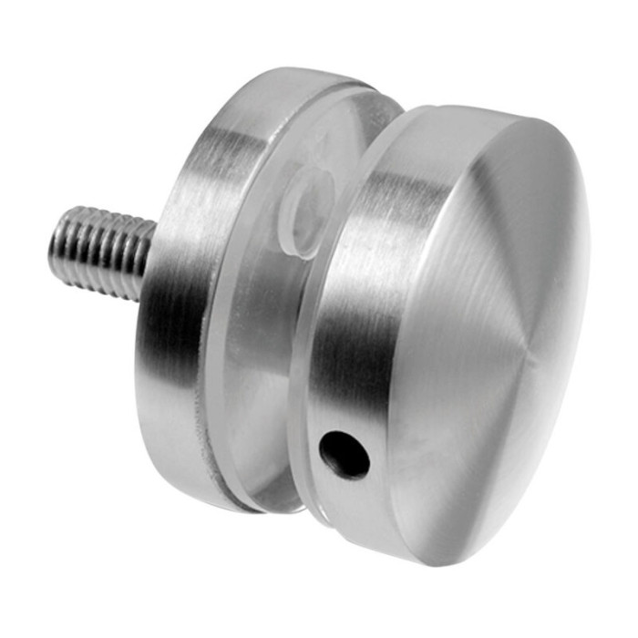Glasadapter 50 mm flach Länge 10 mm Edelstahl matt poliert Modell 0747 main product photo