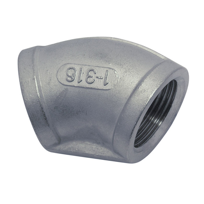 Rohrbogen mit Innengewinde 45° 1 1/2" Edelstahl-316 (A4) main product photo