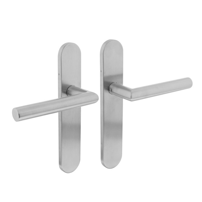 Intersteel Türgriff Winkel 90° auf Schildblende Edelstahl gebürstet main product photo