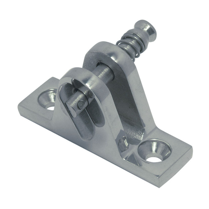 Verdeckbeschlag mit Klappnasenbolzen 80° 56 x 17 mm Edelstahl-316 (A4) main product photo