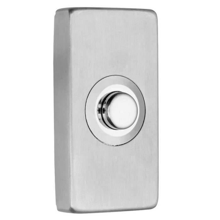 Klingeltaster rechteckig, Edelstahl main product photo