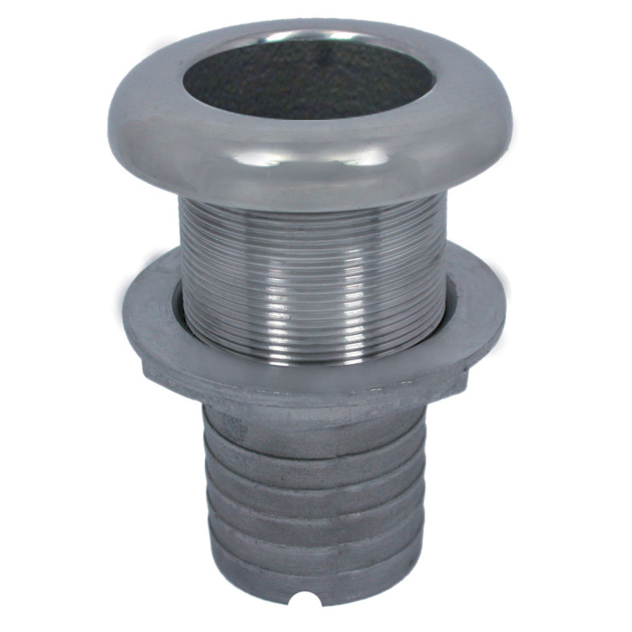 Borddurchlass mit Schlauchanschluss für Schlauch 38 mm (1 1/2") Edelstahl-316 (A4) main product photo