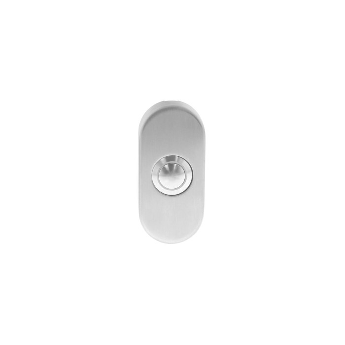 Intersteel Türklingel oval Unterputz 65x30x10 mm Edelstahl gebürstet main product photo