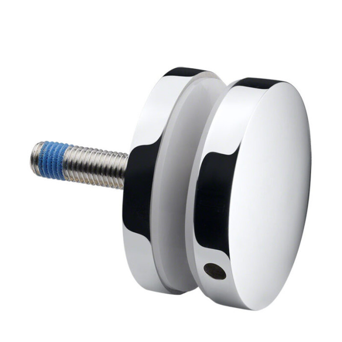 Glasadapter 60 mm flach Länge 10 mm Edelstahl poliert Modell 0745 main product photo