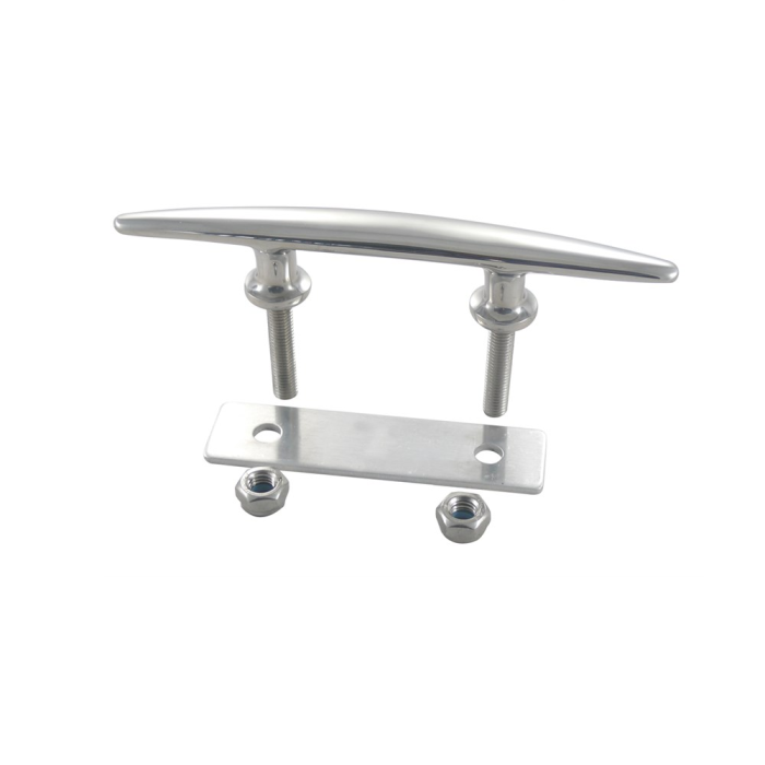Klampe mit Außengewinde und Alu-Gegenplatte 152 mm 5/16" x 38 mm Edelstahl-316 (A4) main product photo