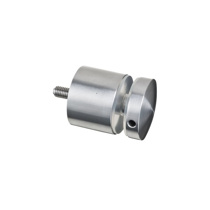 Glasadapter 60 mm flach Länge 30 mm Edelstahl matt geschliffen Modell 0745 main product photo